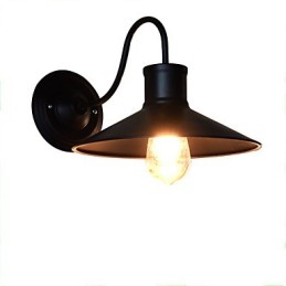 Wandleuchte Wandleuchten Wand Eisen Wandlampe dumm schwarz Lichtschwert Lampe an der Wand