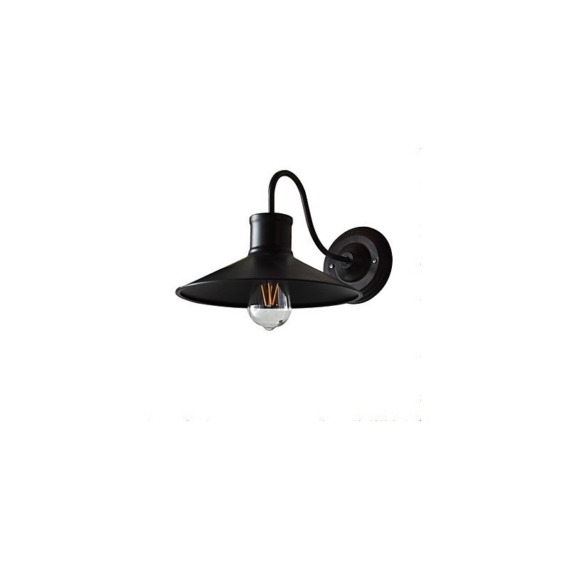 Wandleuchte Wandleuchten Wand Eisen Wandlampe dumm schwarz Lichtschwert Lampe an der Wand