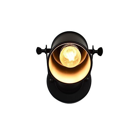 Wandleuchte aus lackiertem Stahl, dumme schwarze amerikanische Kaffeedekoration, Retro-Wandleuchte, Lichtschwertlampe an der Wand Wandleuchte aus lackiertem Stahl, dumme schwarze amerikanische Kaffeedekoration, Retro-Wandleuchte, Lichtschwertlampe an der Wand