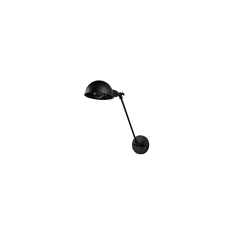 Wandleuchte aus lackiertem Stahl, dumme schwarze amerikanische Kaffeedekoration, Retro-Wandleuchte, Lichtschwertlampe an der Wand