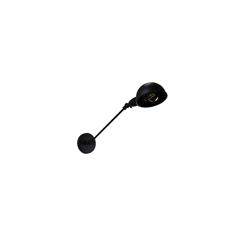 Wandleuchte aus lackiertem Stahl, dumme schwarze amerikanische Kaffeedekoration, Retro-Wandleuchte, Lichtschwertlampe an der Wand