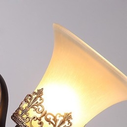 Amerikanische Vintage-Wandlampe aus Metall mit Glas im Landhausstil mit einem Kopf für die Wanddekoration im Kantinenzimmer, Wohnzimmer, Eingangsbereich