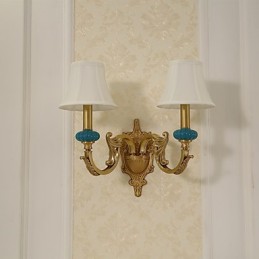 Einfaches Landhaus, traditionelles klassisches Messing-Feature für Wandleuchten im Mini-Stil, Uplight-Wandleuchter