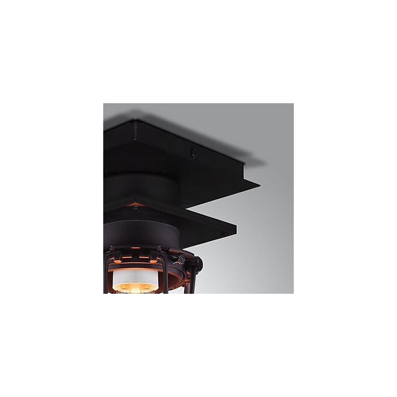 Retro Schmiedeeisen Wandleuchte Einzelkopf Antike Reminiszenzlampe Loft Amerikanische Eisen Vintage Kleine Käfige Deckenleuchte