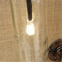 Amerikanischen Themen Restaurant Bar Eisen Mit Schalter Wasser Rohr Wein Flasche Wand Lampe Transparent