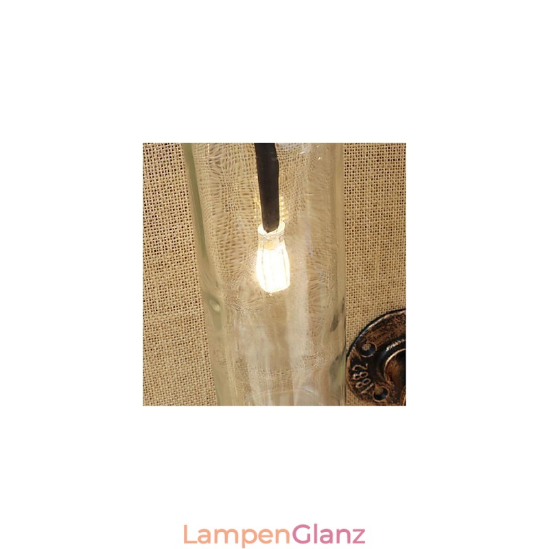 Amerikanischen Themen Restaurant Bar Eisen Mit Schalter Wasser Rohr Wein Flasche Wand Lampe Transparent