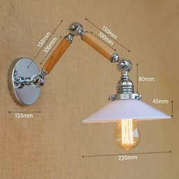 Moderne zeitgenössische Chrom-Funktion für Schwenkarm-Umgebungslicht Schwenkarm-Leuchten Wandleuchte