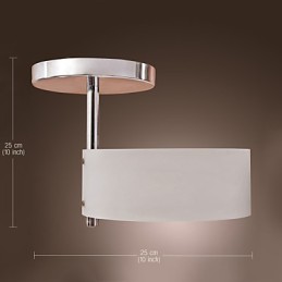 Moderne zeitgenössische Mini-Stil Chrom Metall Kronleuchter Unterputz Garage