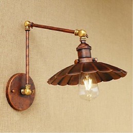 Lange arm Halb rost Retro Kreative Nostalgische Versenkbare Klapp Wandleuchten Wand Licht