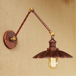 Lange arm Halb rost Retro Kreative Nostalgische Versenkbare Klapp Wandleuchten Wand Licht