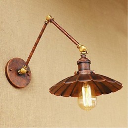 Lange arm Halb rost Retro Kreative Nostalgische Versenkbare Klapp Wandleuchten Wand Licht