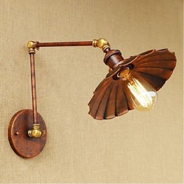 Lange arm Halb rost Retro Kreative Nostalgische Versenkbare Klapp Wandleuchten Wand Licht