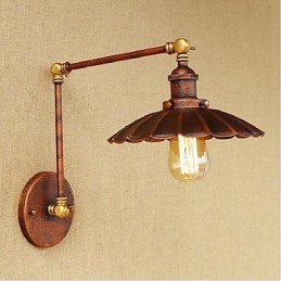 Lange arm Halb rost Retro Kreative Nostalgische Versenkbare Klapp Wandleuchten Wand Licht