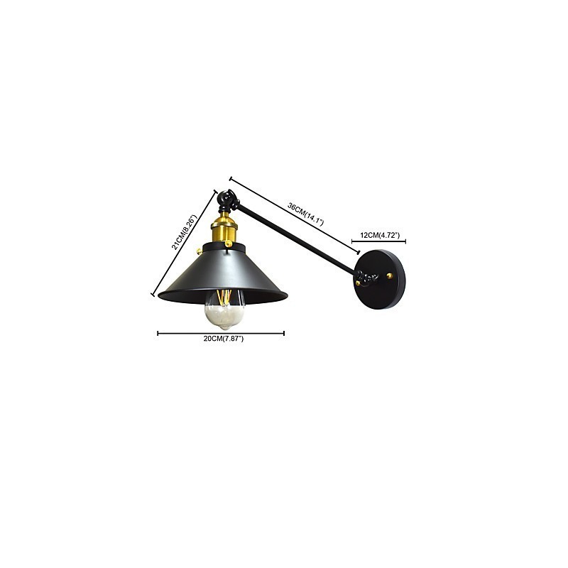 Buzz Wand Eisen Wandlampe Dumme schwarze Lichtschwertlampe an der Wand
