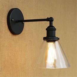 Galvanisierte Funktion im Country-Retro-Stil für Wandleuchten mit Augenschutz und Umgebungslicht im Mini-Stil