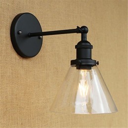 Galvanisierte Funktion im Country-Retro-Stil für Wandleuchten mit Augenschutz und Umgebungslicht im Mini-Stil