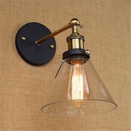 Galvanisierte Funktion im Country-Retro-Stil für Wandleuchten mit Augenschutz und Umgebungslicht im Mini-Stil