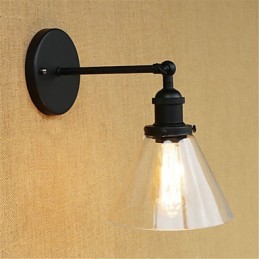 Galvanisierte Funktion im Country-Retro-Stil für Wandleuchten mit Augenschutz und Umgebungslicht im Mini-Stil