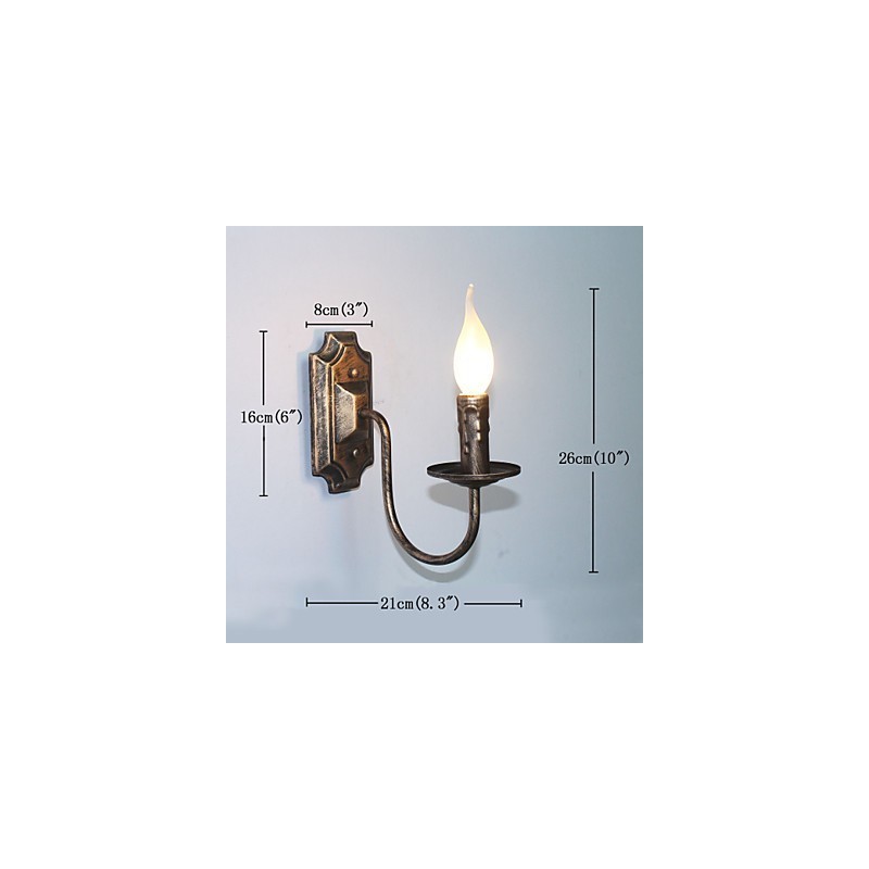 Antike Wandleuchte Kerzenform Einfache Korridor Balkonlampe Wandleuchte