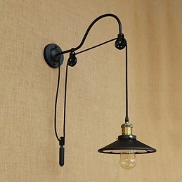 Country Retro Painting Funktion für verstellbare Lift-Umgebungslicht-Wandleuchten Wandleuchte