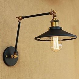 Rustikale Lodge Country Retro Galvanisierte Funktion für Mini-Stil Schwenkarm-Umgebungslicht