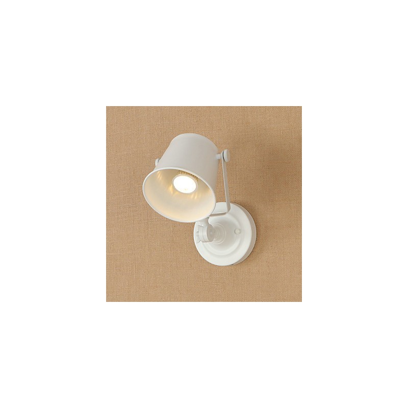 Wandleuchte aus lackiertem Stahl, dumme schwarze amerikanische Kaffeedekoration, Retro-Wandleuchte, Lichtschwertlampe an der Wand