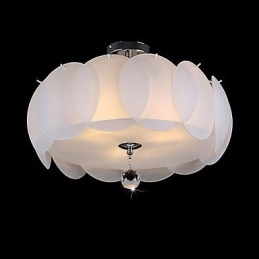 3-flammiger Glas-Kronleuchter, moderne Pendelleuchte, Familie