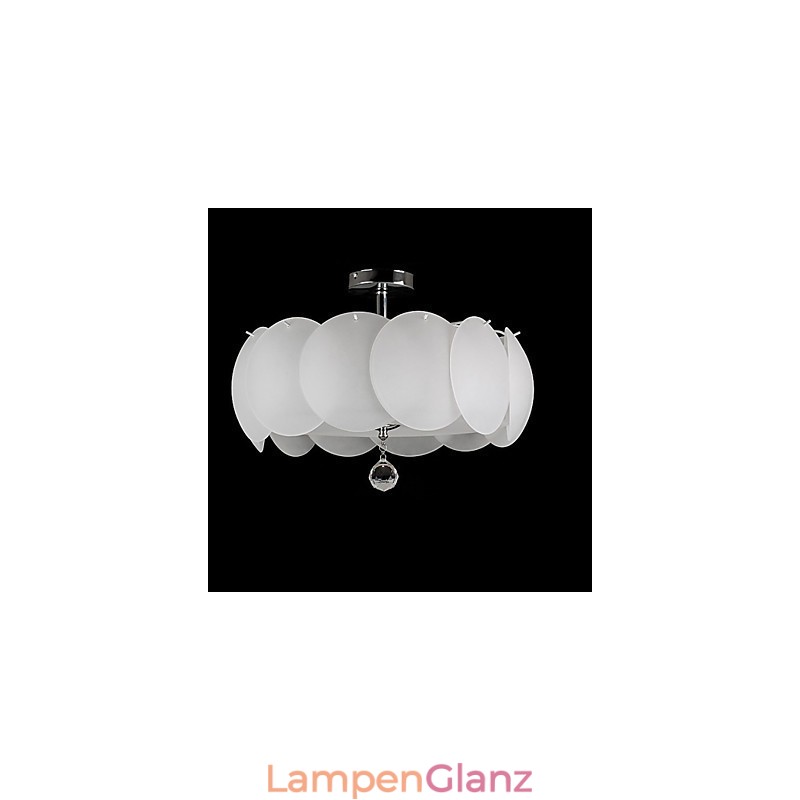 3-flammiger Glas-Kronleuchter, moderne Pendelleuchte, Familie