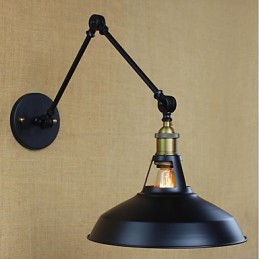 Langer Arm Halb rostig Industriell Retro Nostalgisch Versenkbare Klappwandleuchter Wandleuchte