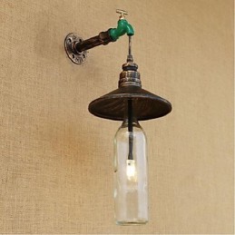 Edison Retro Dekorative Wasserpfeife Weinflasche Wandleuchte Wandleuchte