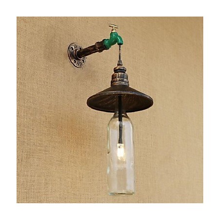 Edison Retro Dekorative Wasserpfeife Weinflasche Wandleuchte Wandleuchte Edison Retro Dekorative Wasserpfeife Weinflasche Wandleuchte Wandleuchte