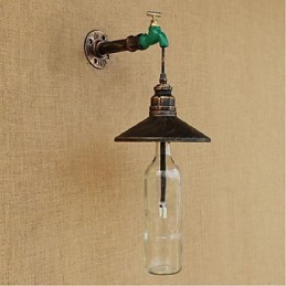 Edison Retro Dekorative Wasserpfeife Weinflasche Wandleuchte Wandleuchte