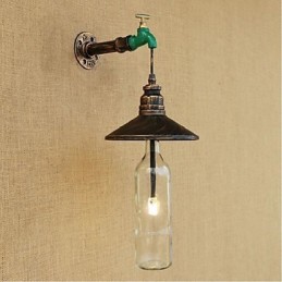 Edison Retro Dekorative Wasserpfeife Weinflasche Wandleuchte Wandleuchte