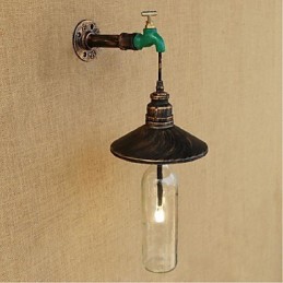 Edison Retro Dekorative Wasserpfeife Weinflasche Wandleuchte Wandleuchte