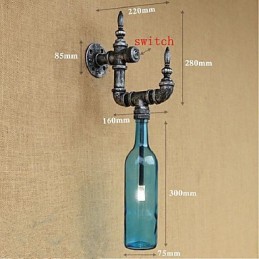 Rustikale Lodge Silber-Funktion für Ambient Light Wandleuchten Wandleuchte