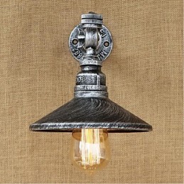 Rustikale Lodge Malerei Funktion für Ambient Light Wandleuchten Wandleuchte Silber