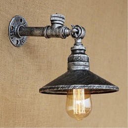 Rustikale Lodge Malerei Funktion für Ambient Light Wandleuchten Wandleuchte Silber