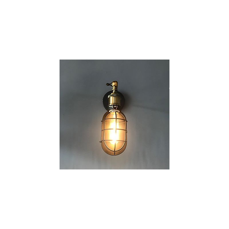 Vintage Schwarz Metall Loft Wand Lampen Wohnzimmer Esszimmer Flur Cafe Bars Bar Wand Lampe