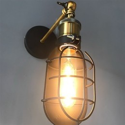 Vintage Schwarz Metall Loft Wand Lampen Wohnzimmer Esszimmer Flur Cafe Bars Bar Wand Lampe