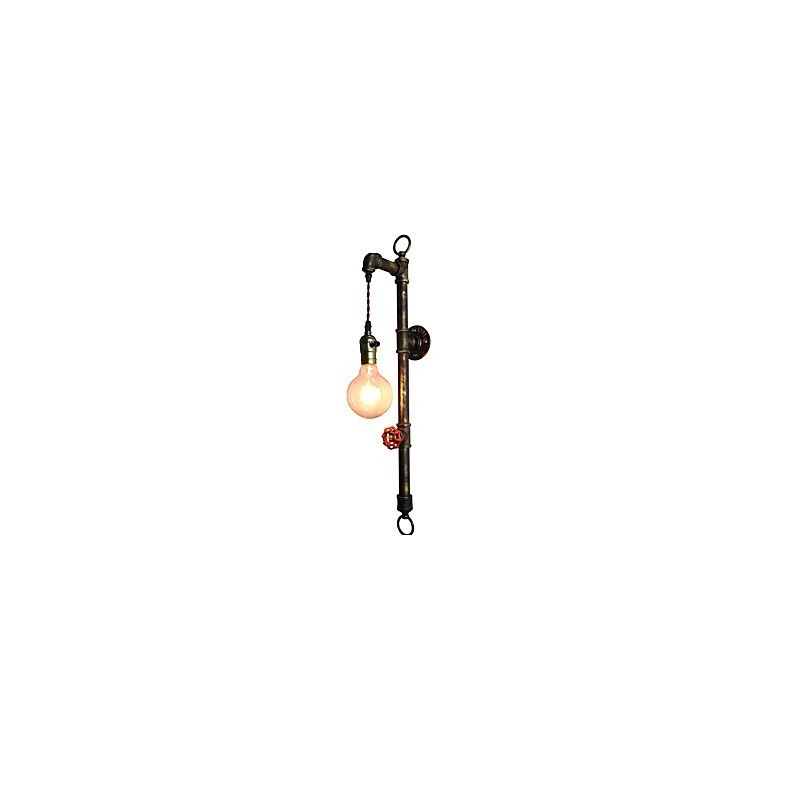Wandleuchte Wandleuchten Wand Eisen Wandlampe dumm schwarz Lichtschwert Lampe an der Wand