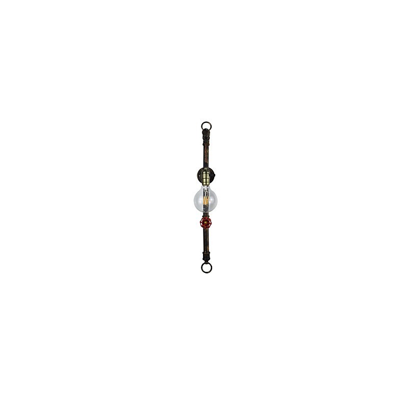 Wandleuchte Wandleuchten Wand Eisen Wandlampe dumm schwarz Lichtschwert Lampe an der Wand