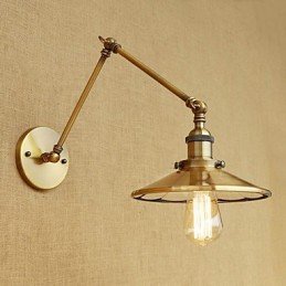 Rustikale Lodge Country Retro Galvanisierte Funktion für Mini-Stil Schwenkarm Umgebungslicht
