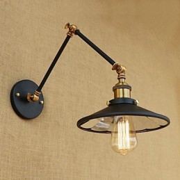 Rustikale Lodge Country Retro Galvanisierte Funktion für Mini-Stil Schwenkarm Umgebungslicht