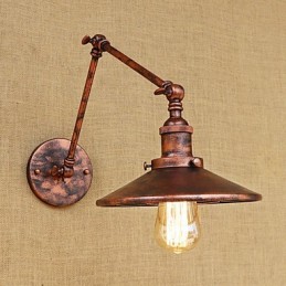 Rustikale Lodge Country Retro Galvanisierte Funktion für Mini-Stil Schwenkarm Umgebungslicht