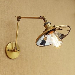 Rustikale Lodge Country Retro Galvanisierte Funktion für Mini-Stil Schwenkarm Umgebungslicht
