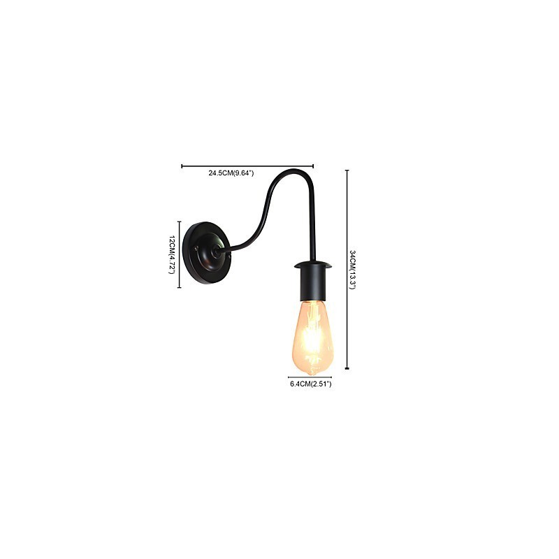 Wandleuchten Wand Eisen Wand Lampe Dumme Schwarze Lichtschwert Lampe An Der Wand