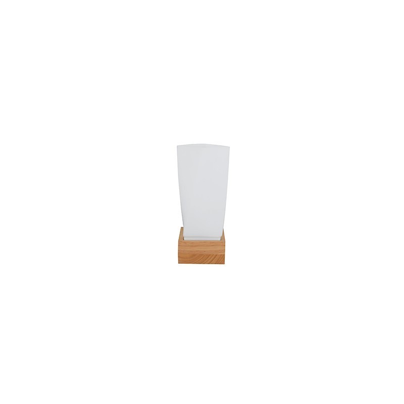 Einfache Wandlampe, Nachttischlampe mit Glasschirm und Massivholz für Schlafzimmer, Kommode, Wohnzimmer, Babyzimmer, Studentenwohnheim, Couchtisch, Bücherregal
