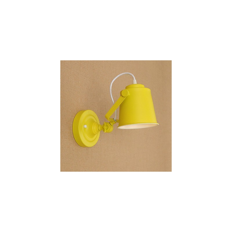 Wandleuchte aus lackiertem Stahl, dumme schwarze amerikanische Kaffeedekoration, Retro-Wandleuchte, Lichtschwertlampe an der Wand