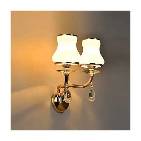 Moderne, zeitgenössische galvanisierte Funktion für Augenschutz-Wandleuchten im Kristall-Mini-Stil Moderne, zeitgenössische galvanisierte Funktion für Augenschutz-Wandleuchten im Kristall-Mini-Stil