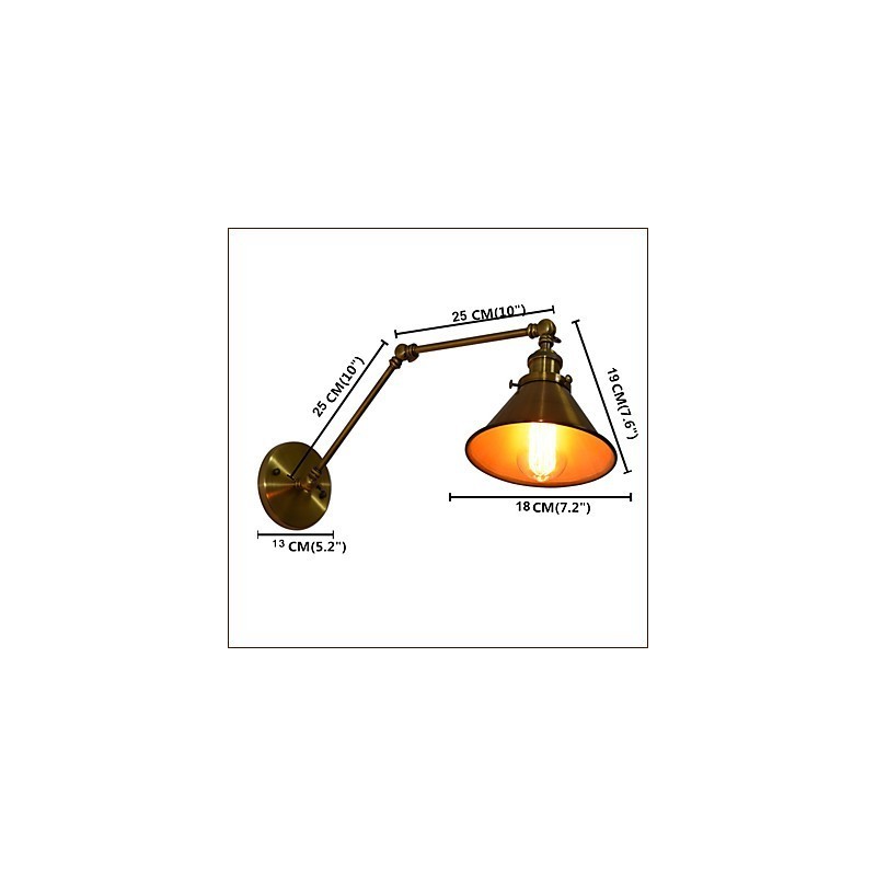 Wandleuchte Wandleuchten Wand Eisen Wandlampe dumm schwarz Lichtschwert Lampe an der Wand